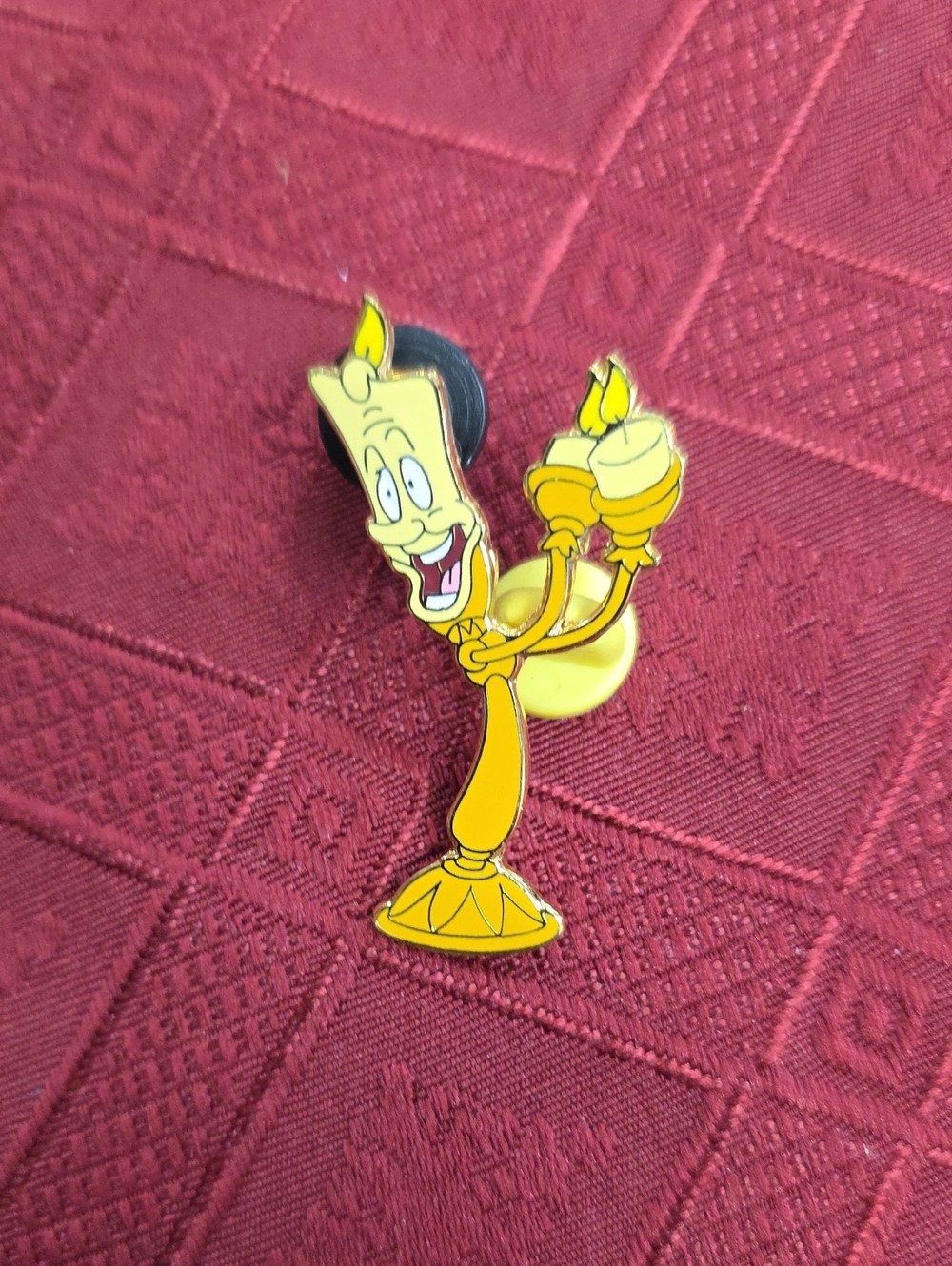 Disney Yellow Lumière Enamel Pin with Black Hair Accents